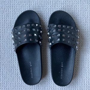 Steve Madden stud slides